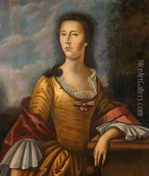 Mary Bethel Boude (Mrs. Samuel Boude) Oil Painting - Benjamin West