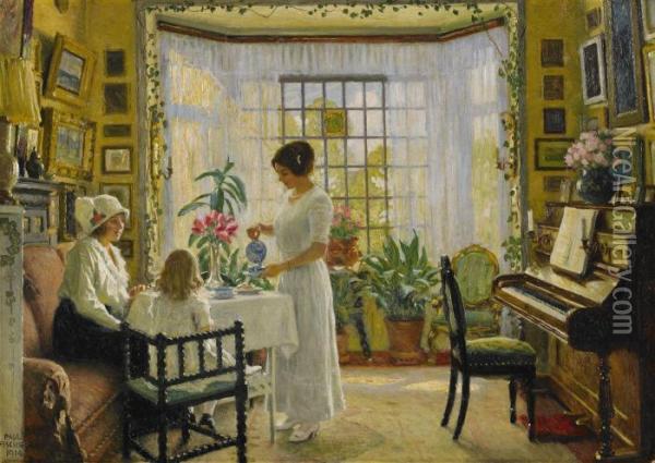 Interior Oil Painting - Paul-Gustave Fischer