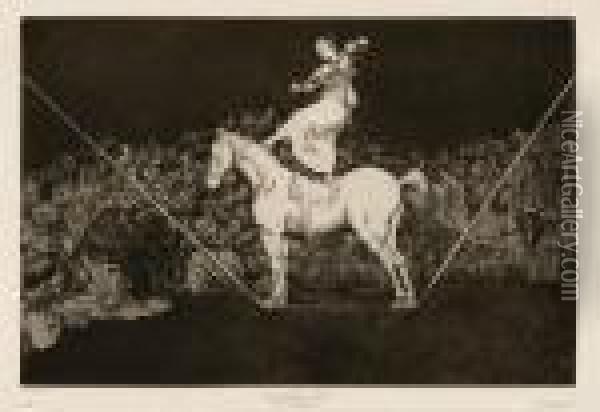 Que Guerrero! - Una Reina Del Circo - Otras Leyes Para El Pueblo - Lluvia De Toros Oil Painting - Francisco De Goya y Lucientes