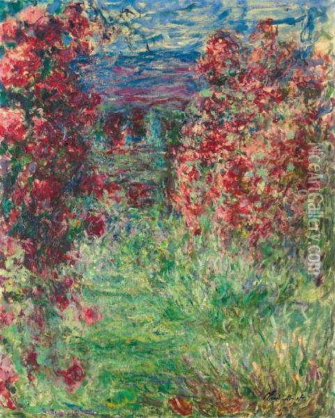 La Maison Dans Les Roses Oil Painting - Claude Oscar Monet