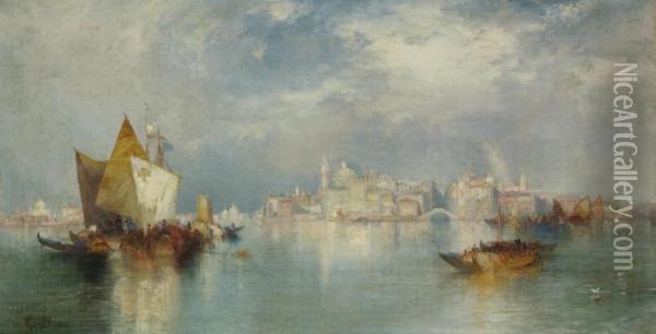 Venice Oil Painting - Thomas Moran