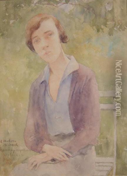 Portrait De Femme Oil Painting - Allan Osterlind