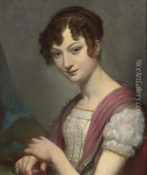 Lavinie Barbier-walbonne, Later Baronne Darriule Oil Painting - Pierre-Paul Prud'hon