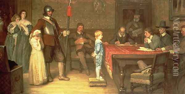 And When Did You Last See Your Father?, 1878 Oil Painting - William Frederick Yeames