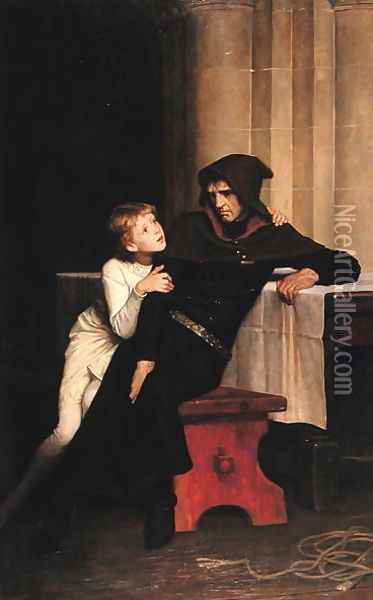 Prince Arthur and Prince Hubert, 1882 Oil Painting - William Frederick Yeames