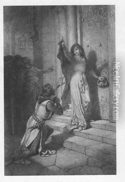 Illustration to Imre Madachs The Tragedy of Man- In Constantinople Scene 7 1887 Oil Painting - Mihaly von Zichy