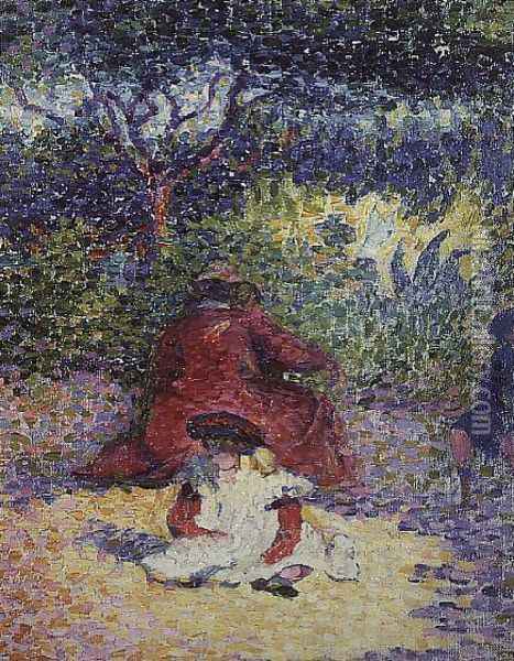 In the Garden Oil Painting - Henri Edmond Cross