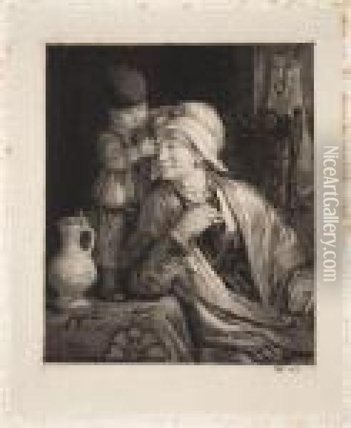 Mere Et Enfant Oil Painting - Sir David Wilkie