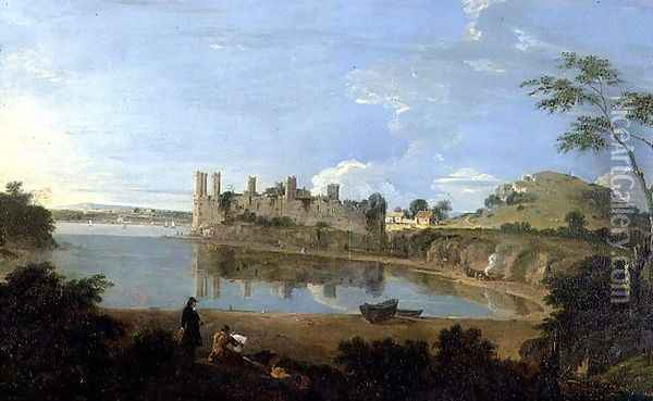 Caernarvon Castle, c.1745-50 Oil Painting - Richard Wilson