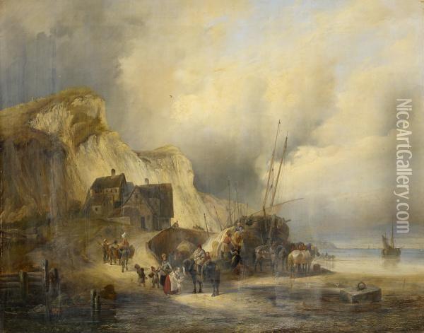 Erinnerung An Die Normandie Oil Painting - Heinrich Ambros Eckert