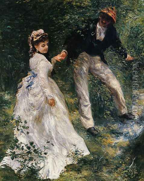 The Promenade Oil Painting - Pierre Auguste Renoir