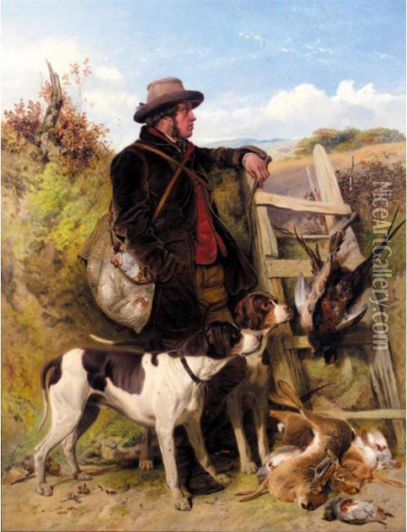 The English Gamekeeper Oil Painting - Richard Ansdell
