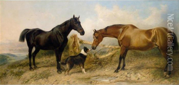 The Artist's Pets Oil Painting - Richard Ansdell