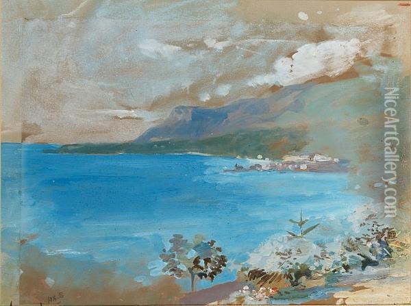 Coastal Scene Oil Painting - Hercules Brabazon Brabazon