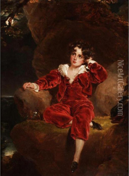 Portrait Of Charles William Lambton (1818-1831) Oil Painting - Sir Thomas Lawrence