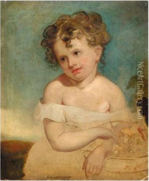 Portrait Of A Child Oil Painting - Sir Thomas Lawrence