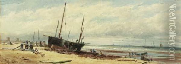 Eastbourne Oil Painting - Thomas Bush Hardy