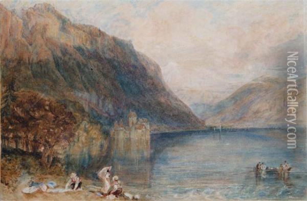 Chilen Castle, Lake Geneva Oil Painting - Joseph Mallord William Turner