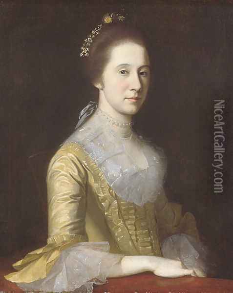 Margaret Strachan (Mrs. Thomas Harwood) Oil Painting - Charles Willson Peale
