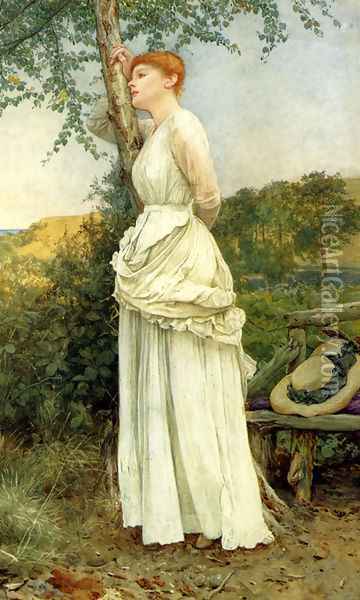 The Trysting Place Oil Painting - Edward Killingworth Johnson
