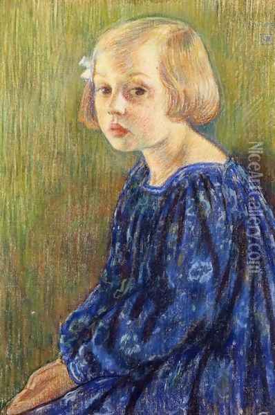 Portrait of Elizabeth van Rysselberghe Oil Painting - Theo van Rysselberghe