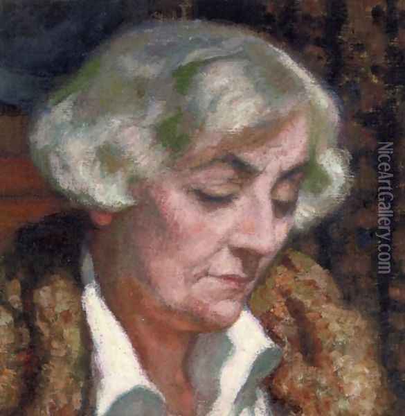 Portrait of Maria van Rysselberghe II Oil Painting - Theo van Rysselberghe