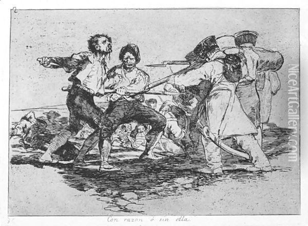 Los Desastres De La Guerra 3 Oil Painting - Francisco De Goya y Lucientes