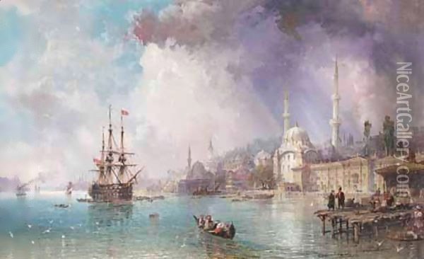 Costantinopoli Oil Painting - Carlo Bossoli