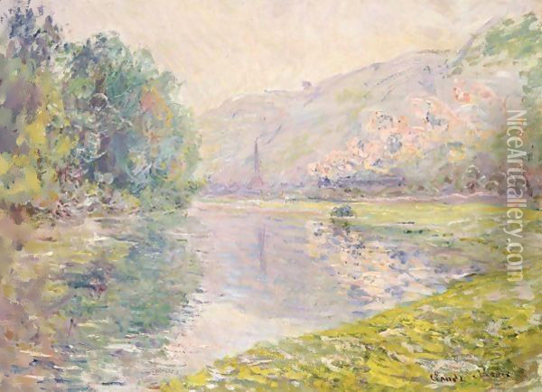 Le Train A Jeufosse Oil Painting - Claude Oscar Monet