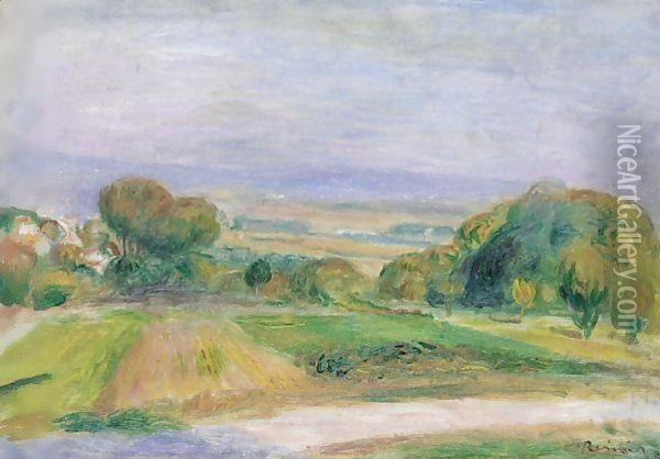 Paysage, Magagnosc Oil Painting - Pierre Auguste Renoir