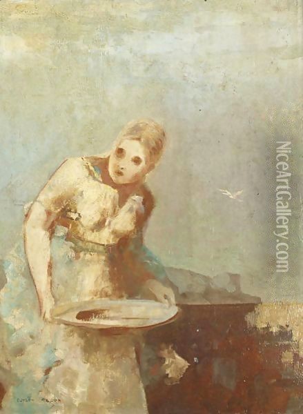 La Servante Oil Painting - Odilon Redon