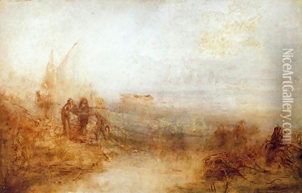 Wreckers On The Coast Sun Rising Through The Mist Oil Painting - Joseph Mallord William Turner