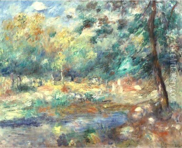 Paysage D'Ete Oil Painting - Pierre Auguste Renoir