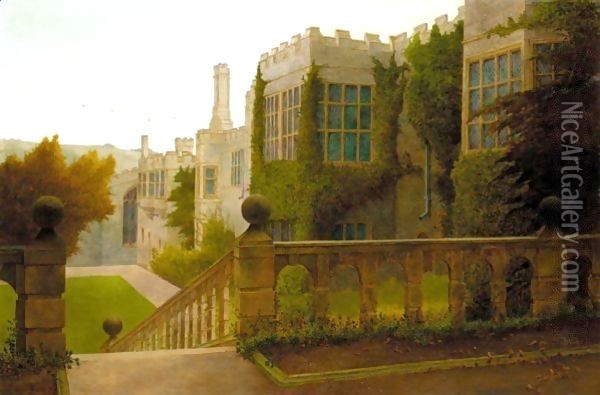 Haddon Hall Oil Painting - Edward William Cooke