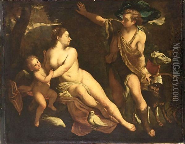 After The Original Of Circa 1588-9 In The Museo Del Prado, Madrid Oil Painting - Annibale Carracci