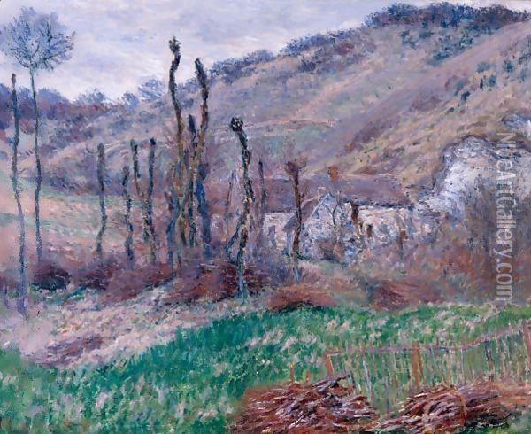 Val De Falaise En Hiver Oil Painting - Claude Oscar Monet