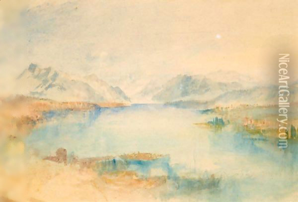 The Rigi, Lake Lucerne Oil Painting - Joseph Mallord William Turner