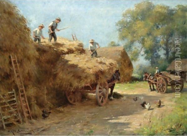 Harvesters Oil Painting - William Kay Blacklock