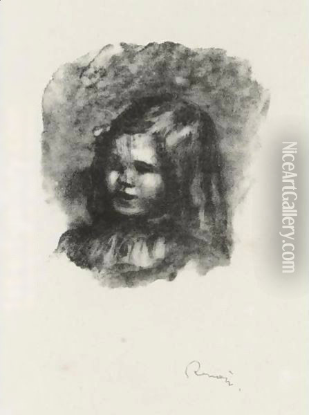 Claude Renoir Tourne A Gauche Oil Painting - Pierre Auguste Renoir