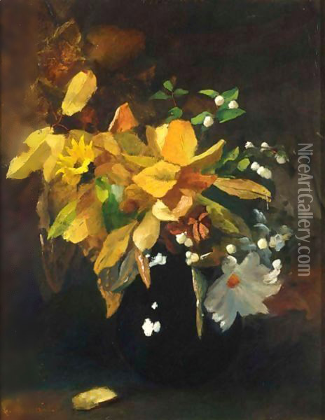 An Autumn Still Life Oil Painting - Floris Arntzenius