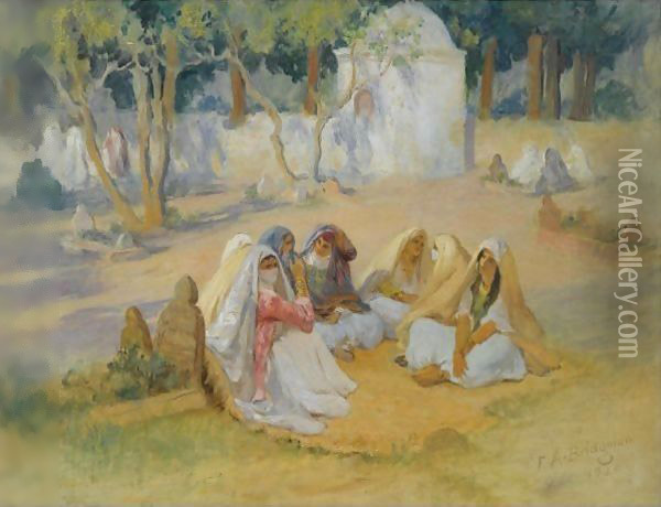 Algiers Oil Painting - Frederick Arthur Bridgman