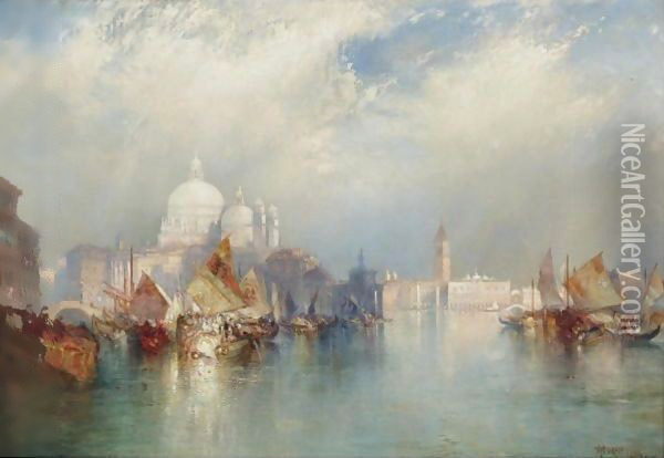 Venetian Scene 2 Oil Painting - Thomas Moran