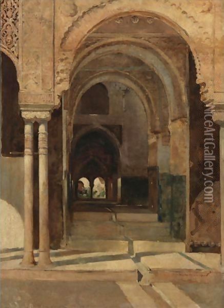 L'Alhambra Oil Painting - Theo van Rysselberghe