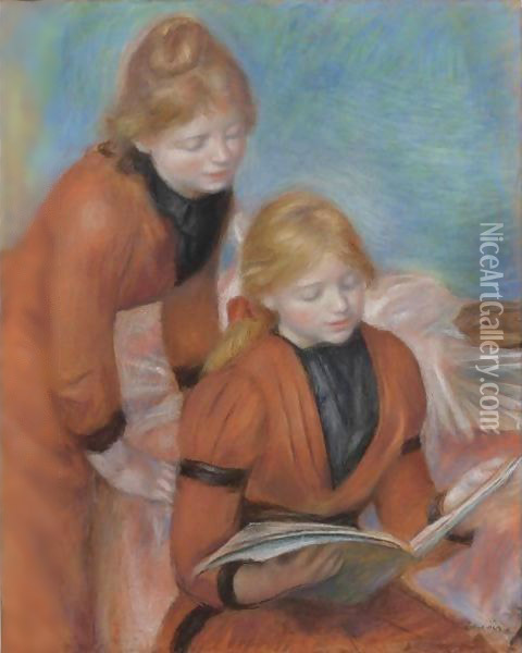 La Lecture Oil Painting - Pierre Auguste Renoir