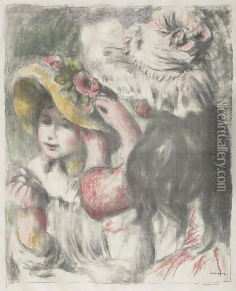Le Chapeau Epingle 2ieme Planche Oil Painting - Pierre Auguste Renoir