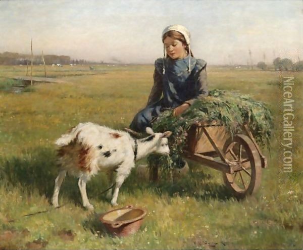 A Dutch Idyll Oil Painting - William Kay Blacklock