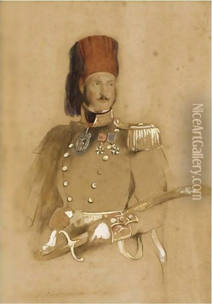Portrait Of Admiral Walker, Commander Of The Turkish Fleet Oil Painting - Sir David Wilkie