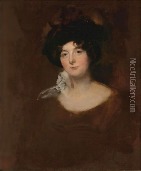 Potrait Of A Lady, Said To Be Lady Blessington's Sister Oil Painting - Sir Thomas Lawrence