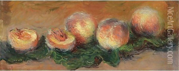 Peches Oil Painting - Claude Oscar Monet