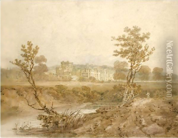 View Of Hampton Court, Herefordshire Oil Painting - Joseph Mallord William Turner